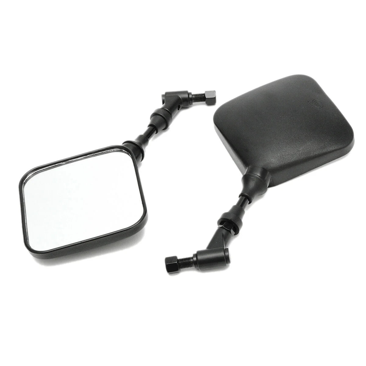 2Pcs Motorcycle Rear View Mirror Black For Suzuki Dr 200 250 Dr350