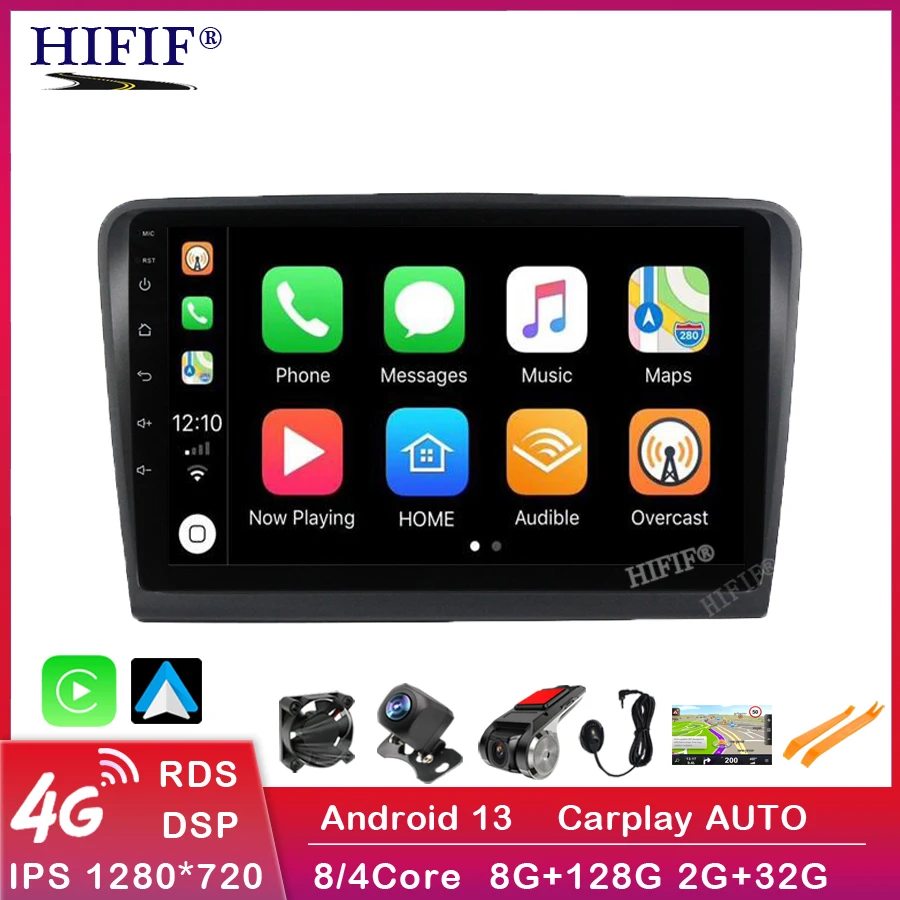 

10.1" 4G DSP Carplay 2din Android Car Radio Multimidia Video Player Navigation GPS For Skoda Superb 2 B6 2008-2015 Head Unit