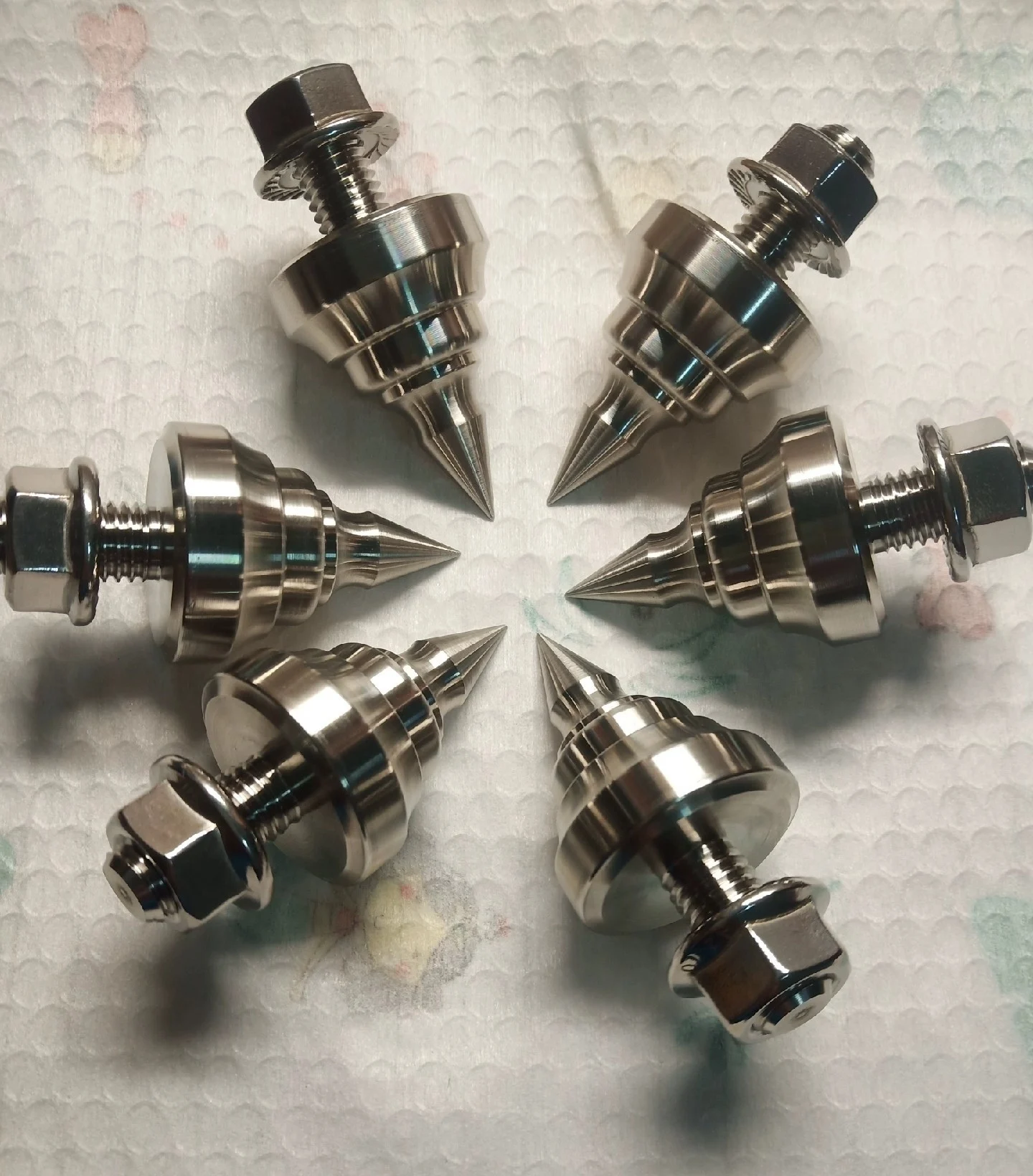 

4 шт., Hi-Fi аудио M6 M8 M10, стойка для усилителя динамика из нержавеющей стали, изоляционная демпфирующая подставка для ног, шипы для амортизатора ногтей