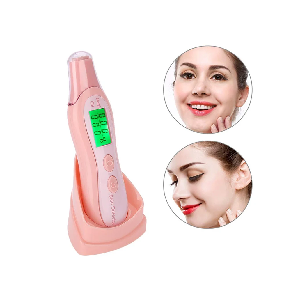 Free Shipping Skin Detector Facial Skin Moisture Oil Content Tester Skin Analyzer Home Beauty