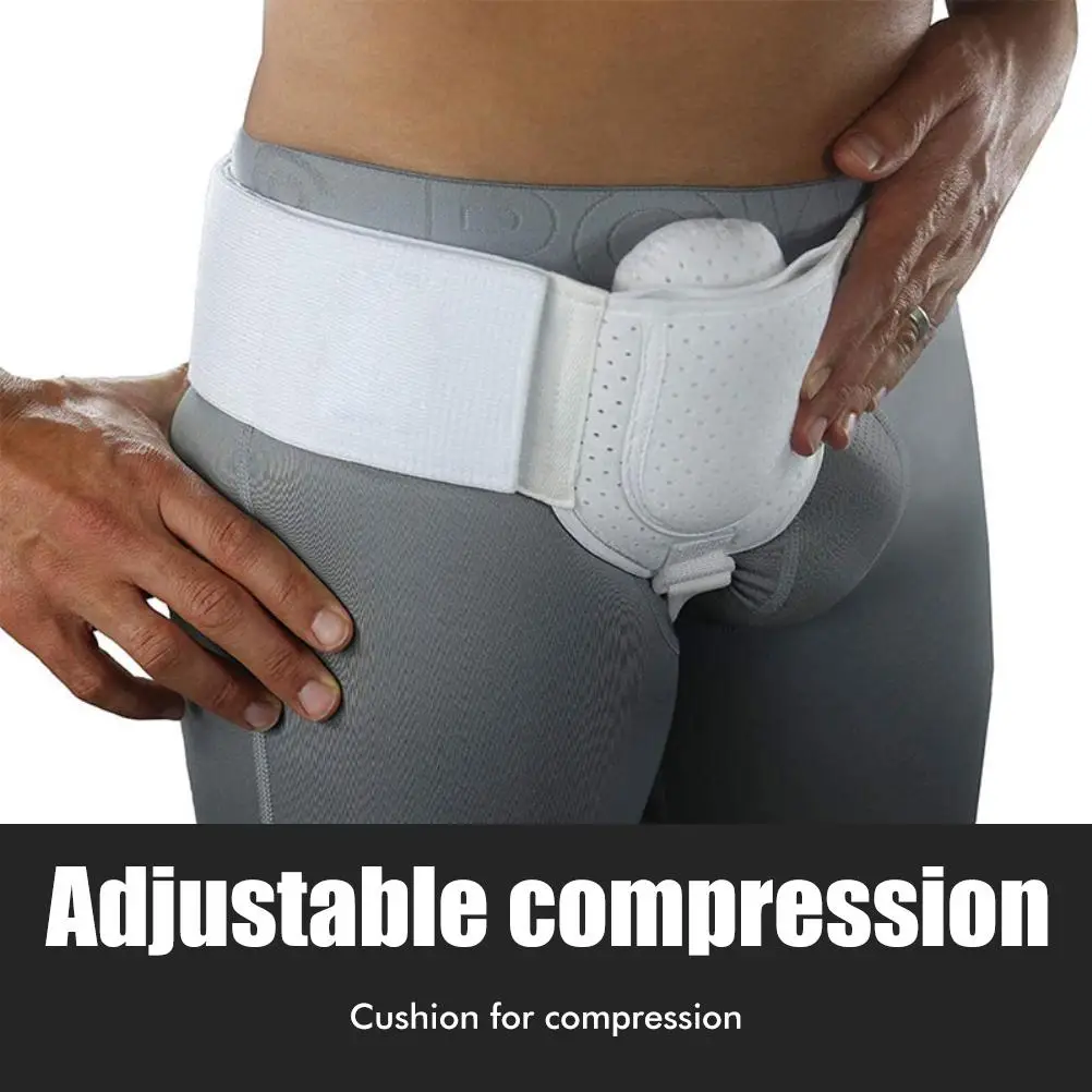 Hernia Belts Groin Hernia Support for Men Woman One Side Sports Hernia Adjustable Waist Strap with Removable Compression Pads