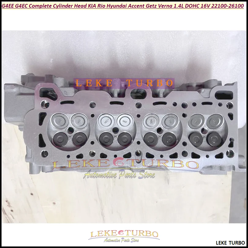 Conjunto completo de culata G4EE G4EC para Hyundai Accent Getz Verna para KIA Rio 1399cc 1.4L DOHC 16V 22100-26100 22100-26150