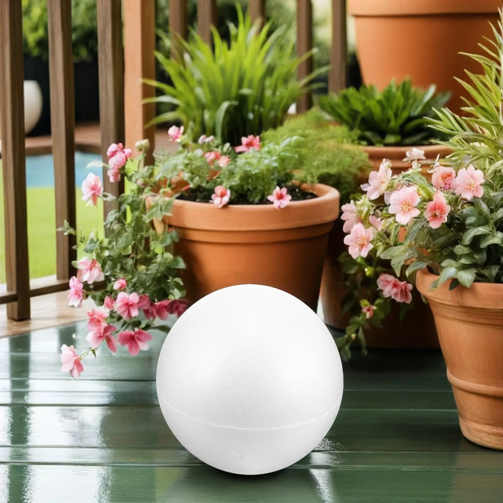 

White Large Foam Ball Blank Round Foam Sphere Smooth Surface DIY Crafts Wedding Party Christmas Table Centerpiece Decoration