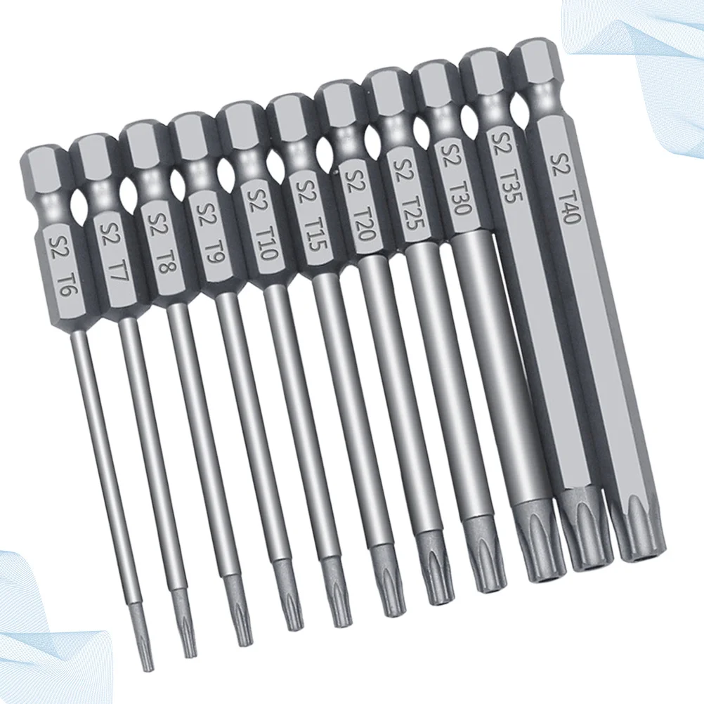 

11pcs 1/4 Inch 75Mm T9 T30 T40 Bit Set Screwdriver Head For Electric Drill Tool Kit Hand Tools