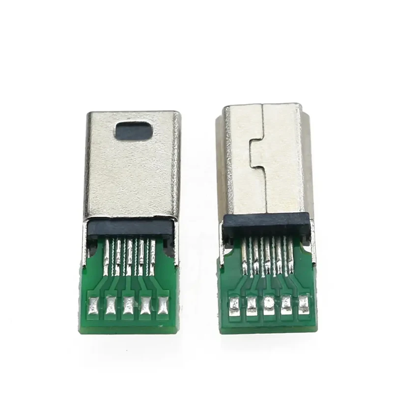 1PCS Mini USB Stecker 10 Pin Stecker Lade Adapter Mit PCB Board 10 Pin Stecker Mini USB Stecker Daten kabel Stecker Stecker