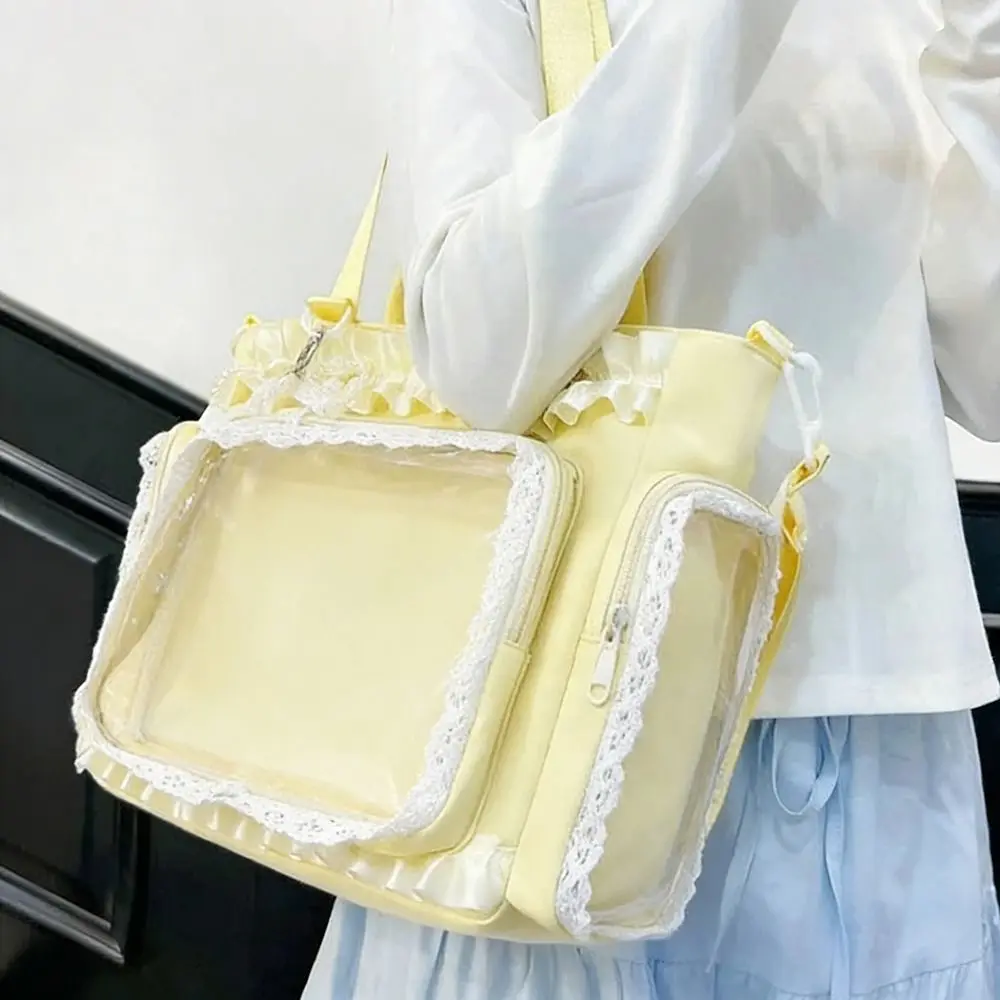 Neue Y2K Japanische Ita-Tasche Transparente Große Umhängetasche Lolita Schultertasche für Damen – Detail 2