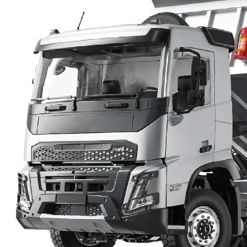 Simulation Plastic Open-door Cockpit Car Shell Set for 1/14 DOUBLE E HOBBY Tamiya RC Dump Truck for VOLVO FMX Car Accessories