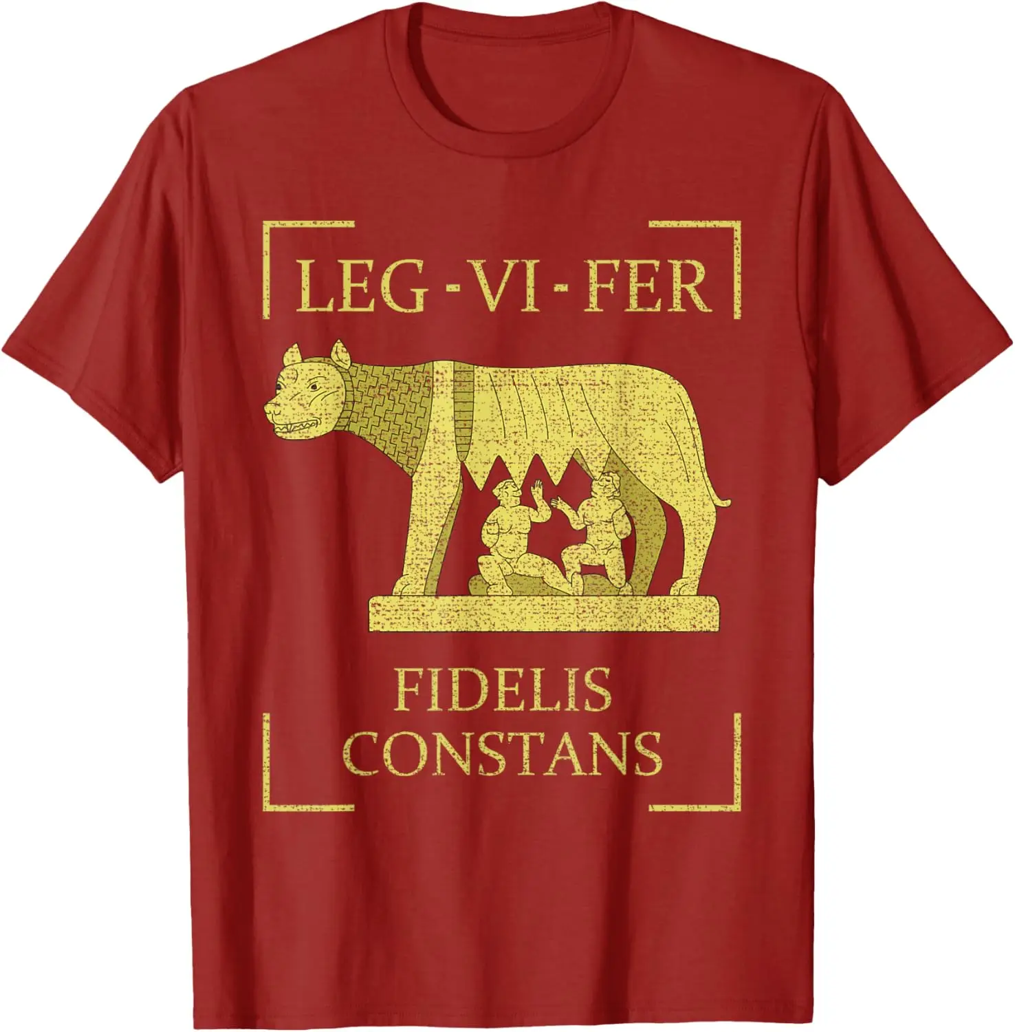 Legio VI Ferrata 6a Legión Romana Imperio Peditas Legionario تي شيرت قصير الأكمام عادية 100% قطن قميص #5