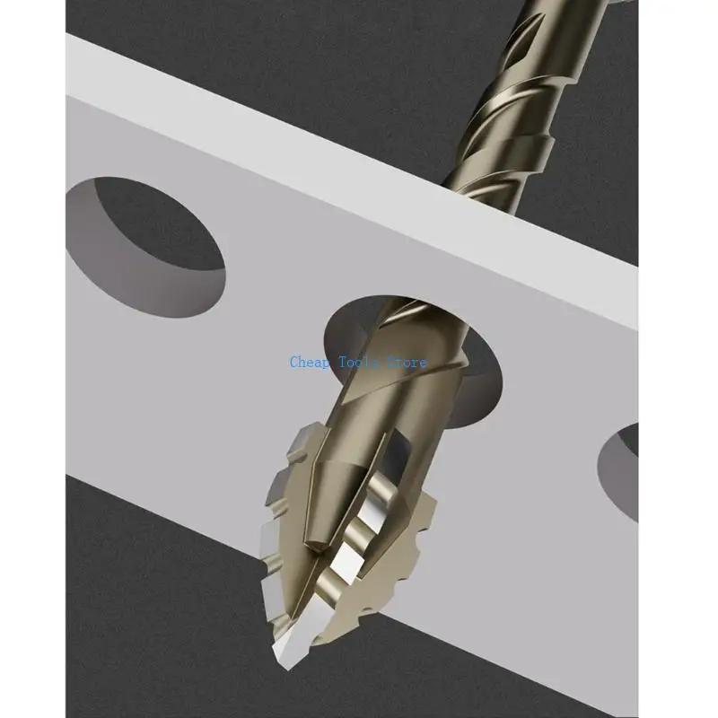 

G88B Eccentric Drill Bit Set Four-Edge Serrated Drill Bits High Hardness Bevel Tip Serrated Drill Bits for Glass Ceramic