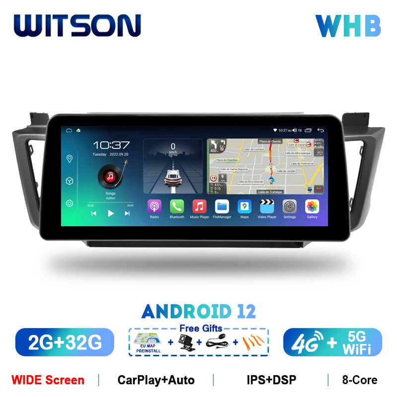 

Autoradio 12.3" Multimedia Player For TOYOTA RAV4 2013-2016 (LHD) Car Radio GPS with1920*720 Big Screen