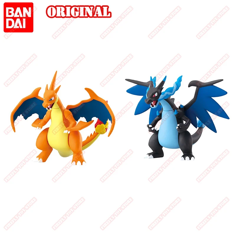 BANDAI In Stock Original Pokemon Mega Charizard XY Gashapon Anniversary Anime Figures Action Model Toys