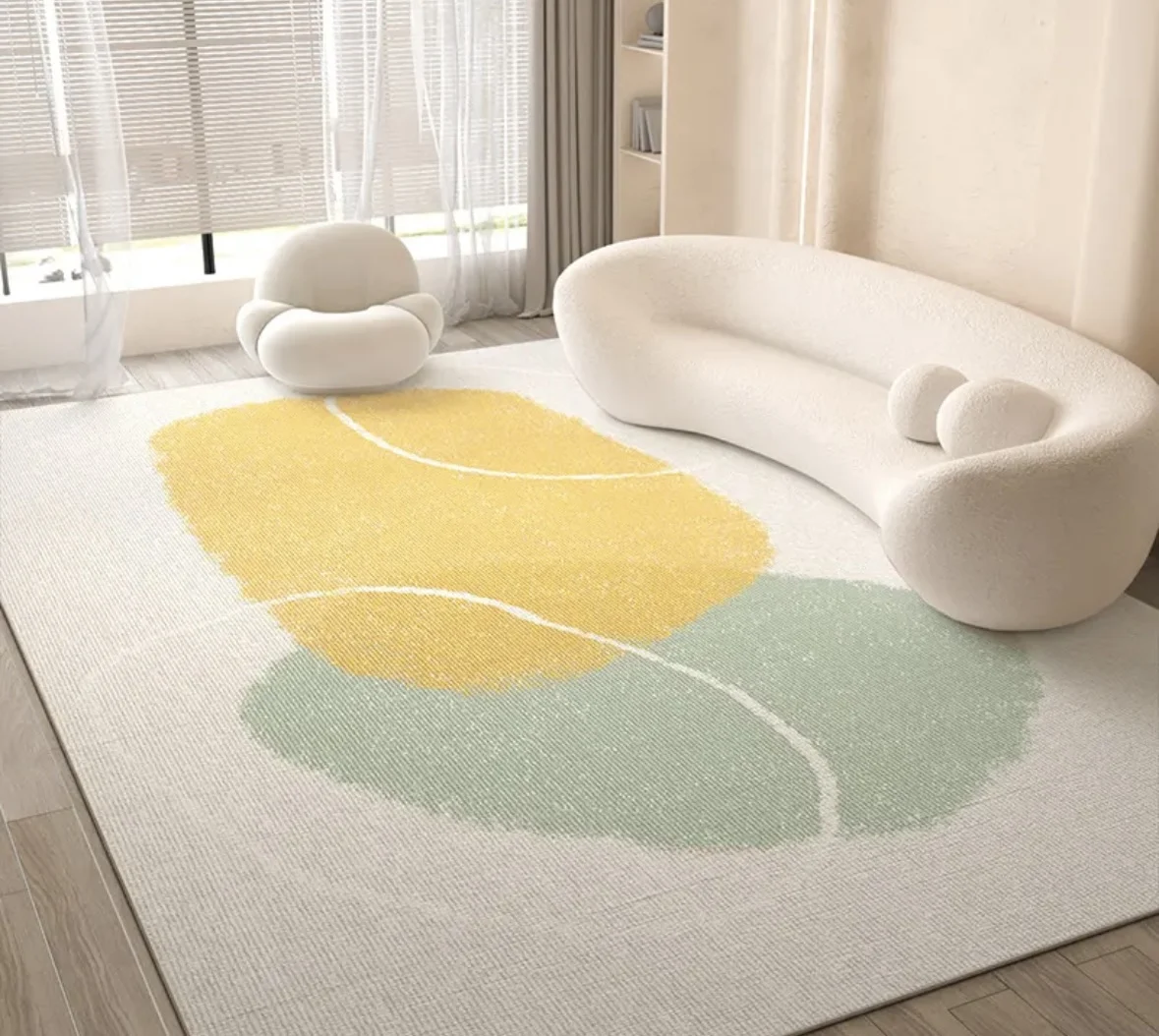 

VIKAMA Living Room Carpet, Minimalist And Luxurious Bedroom Sofa Cushion, Girls' Coffee Table, Study Tea House Mat, Home Decorat