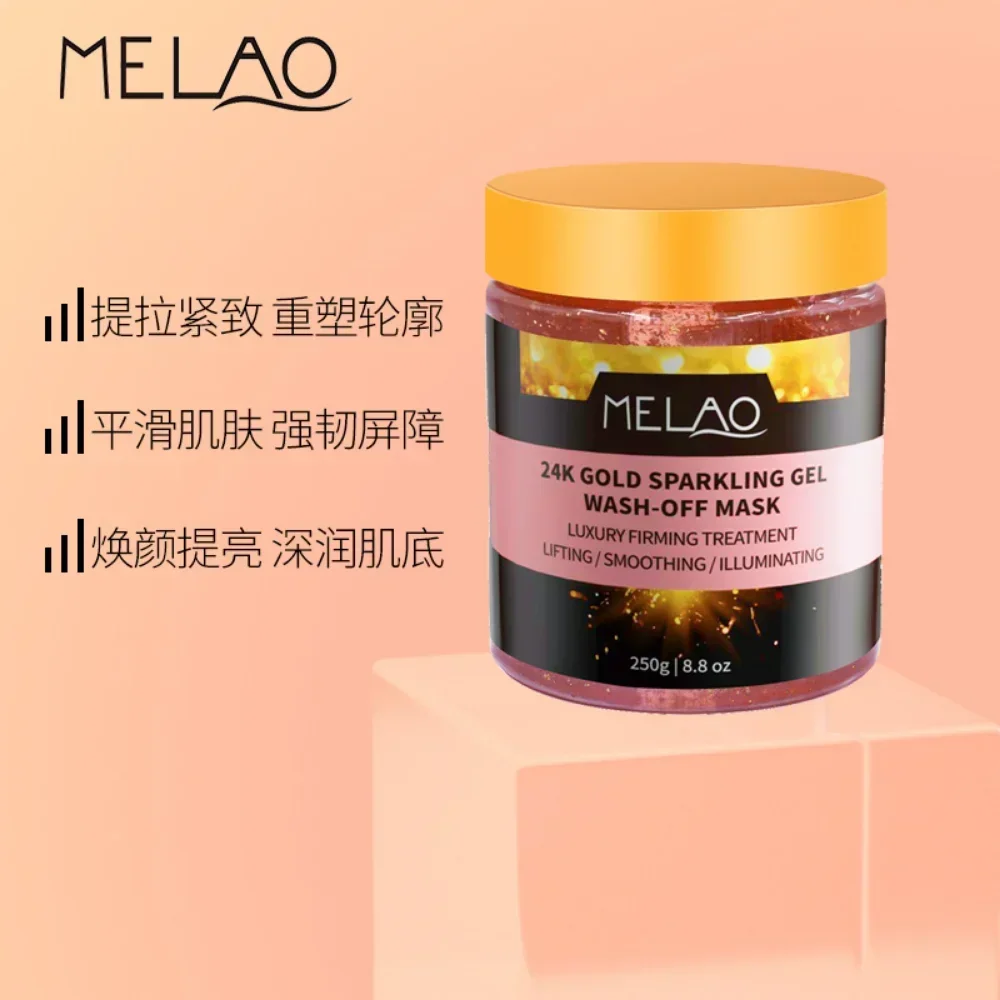 24k Gold Jelly Mask 250g Moisturizing Fine and Silky Smooth Hydrating Jelly Mask Anti-aging Whitening Smoothing Korea Skin Care