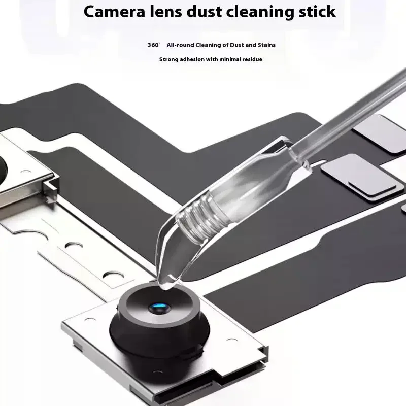 24/48Pcs Camera Portable Lens Cleaner Resin Synthetic Stick Dust Fingerprint Removal For Phone Camera Lens Screen Cleaning Tool