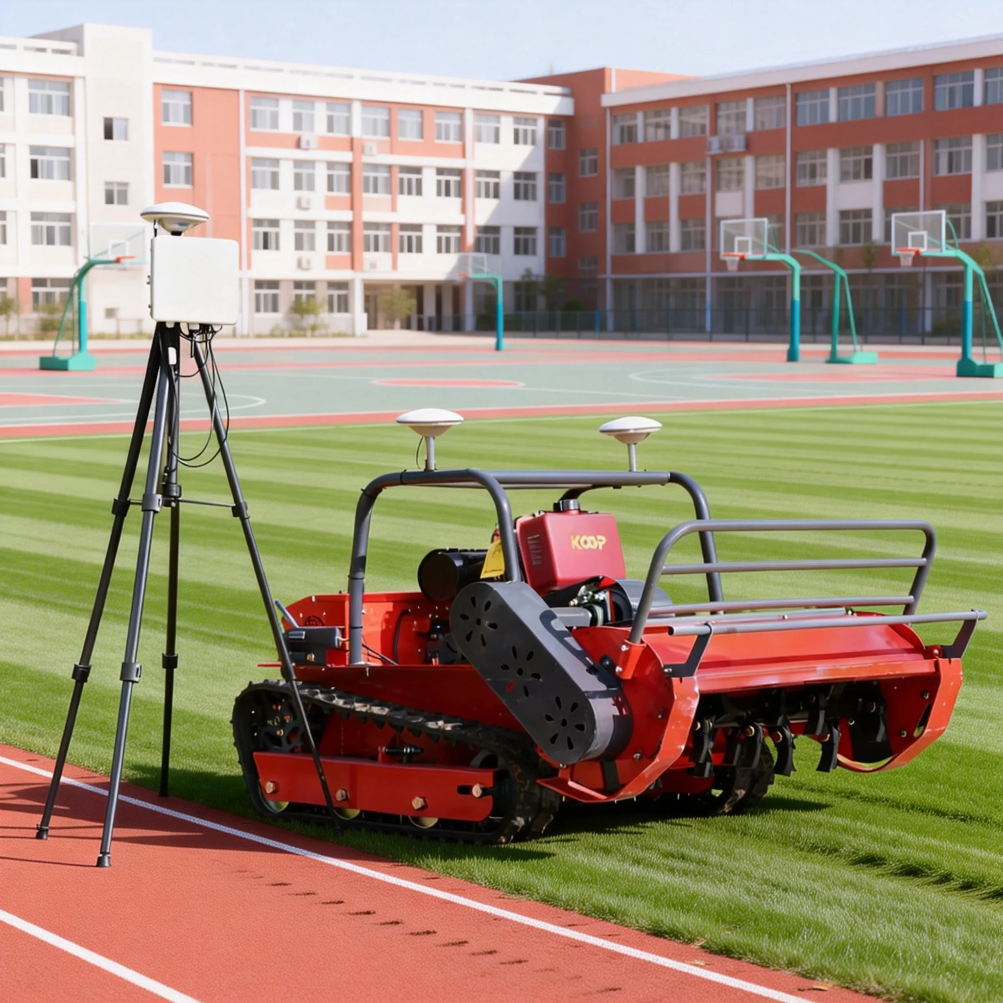 Customized Remote Control Flail Mower GPS for integrated race & grazing pastures, soft mulch protects horse skin
