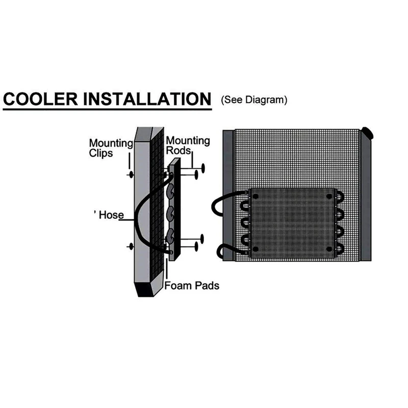 Engine Oil Cooling Transmission Radiator,8 Row Rear-Differential Cooling System Auto-Manual Car Condenser