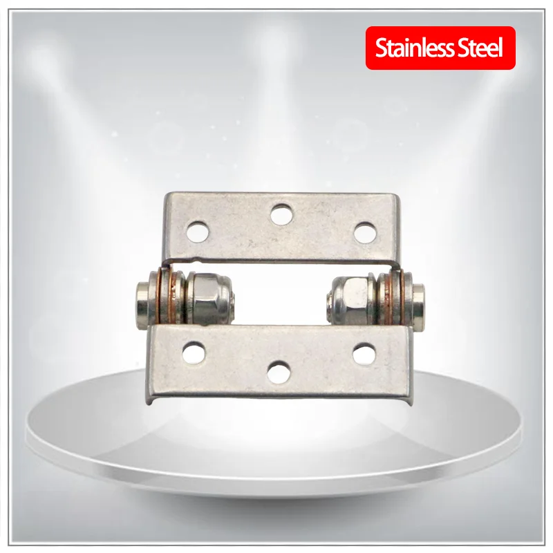 2pcs 304 Stainless Steel High Torque Damping Hinge Mechanical Equipment Cabinet Door Can Be Adjusted To Any Stop Position