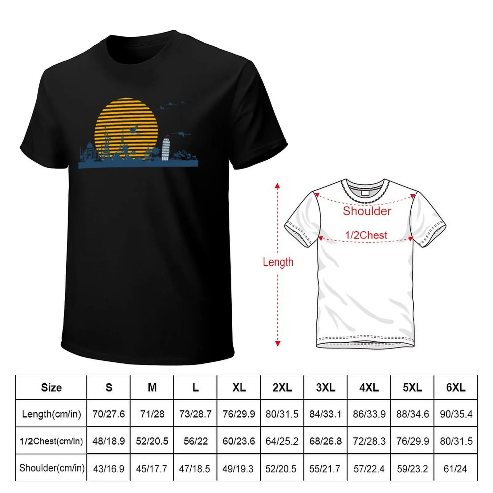 World Travel T-Shirt rapper graphic tees aesthetic clothes quick drying heavyweight t shirts for men