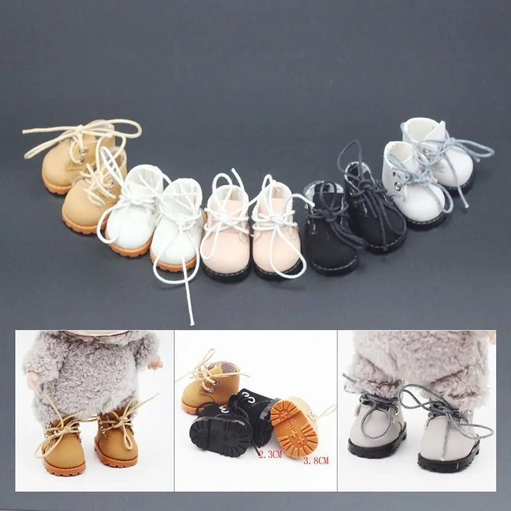 Modische 3,8 cm Puppenschuhe, handgefertigte Ersatz-Fingerschuhe für Puppen, DIY-Puppenzubehör, Kawaii-Puppenschuhe für Gelenkpuppen
