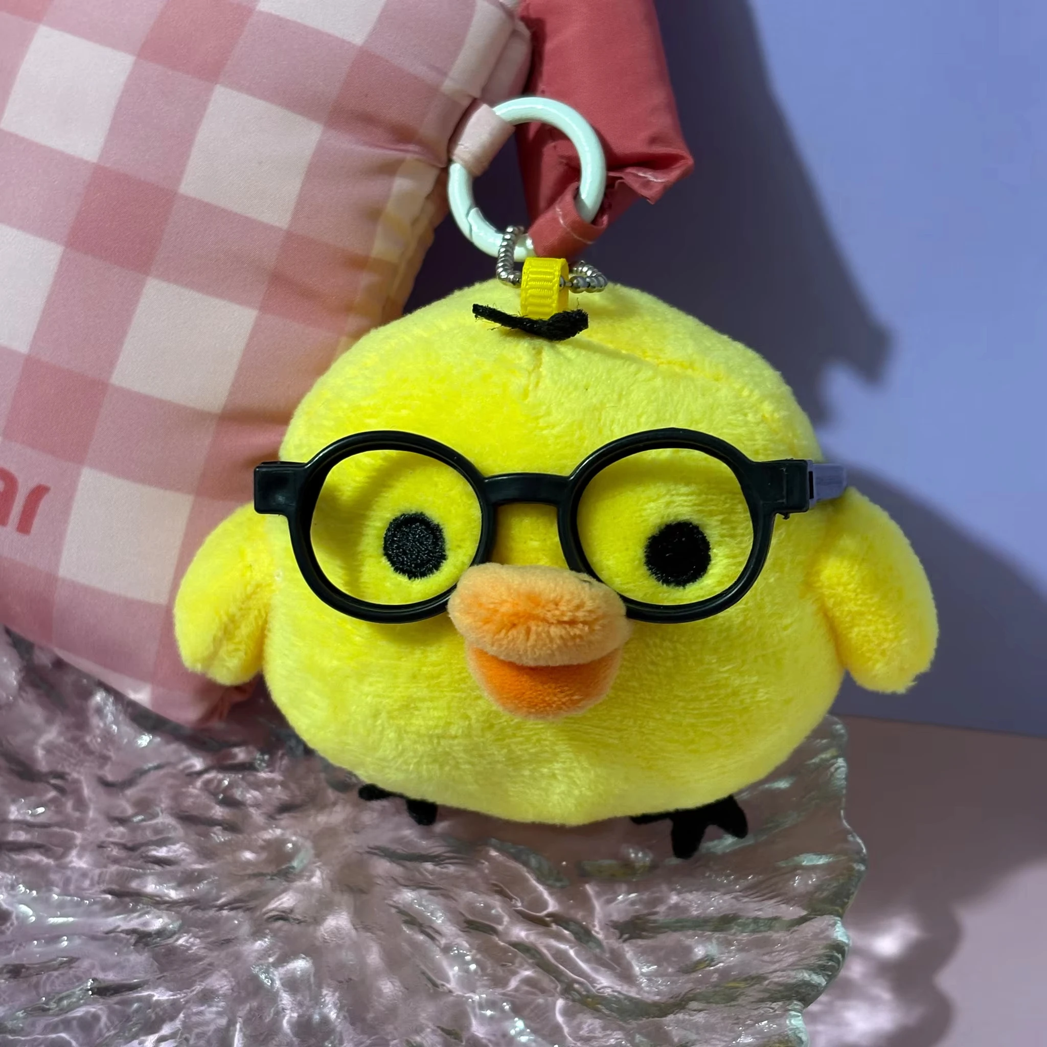 Cute Kiiroitori Yellow Chick Plush Keychain Rilakkuma Mini Stuffed Chicken Doll Backpack Pendant Keyring Cosplay Decor Fans Gift view 4