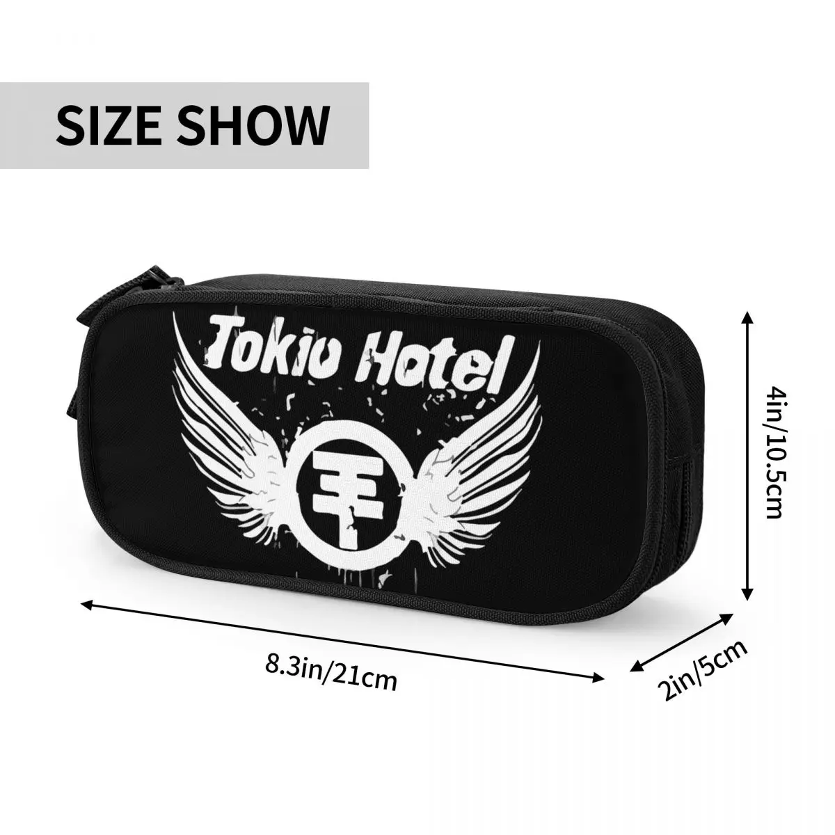 Imagem -06 - Tokio Hotel Band Lápis Case Grande Bolsa de Armazenamento Lápis Caneta para Estudante Material Escolar Papelaria Presentes Novo