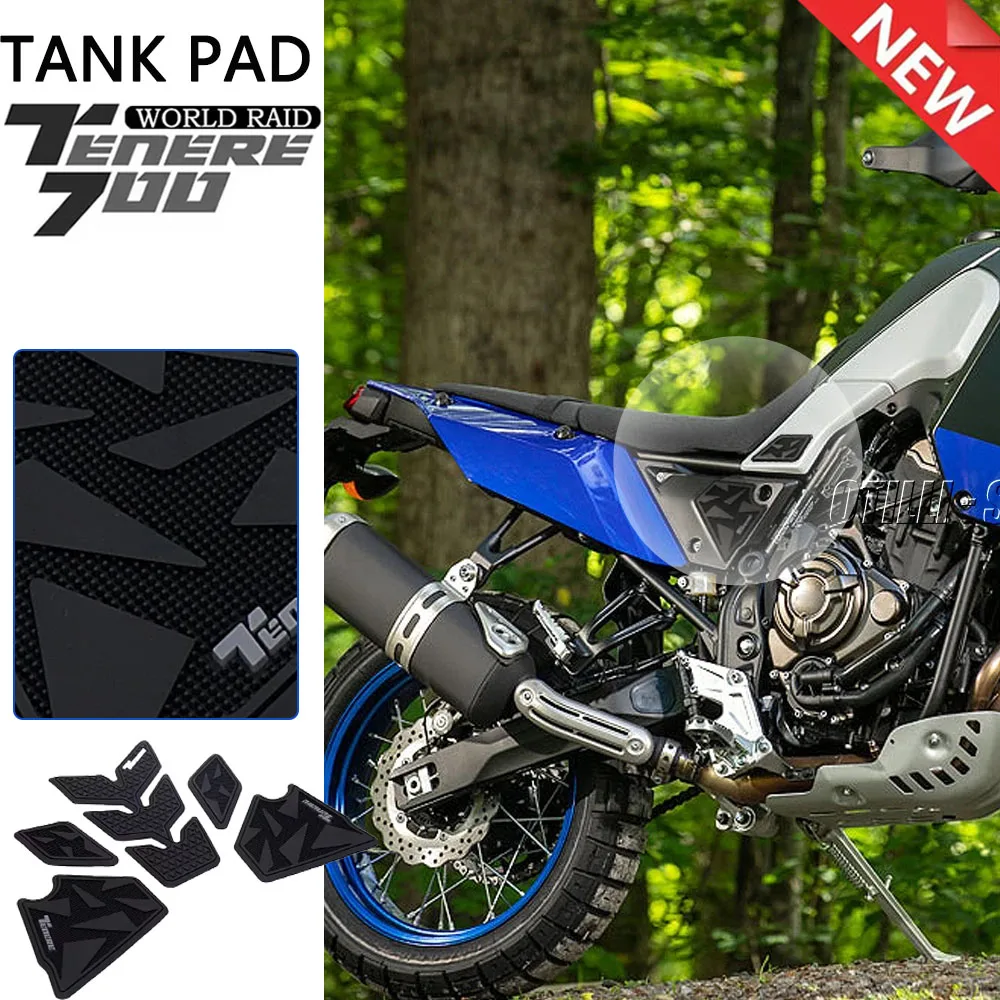 

Motorcycle Fuel Tank Stickers For YAMAHA Tenere 700 Tenere700 World Raid Hold 700 2022-2025 Sticker Protector non slip Tank Pad