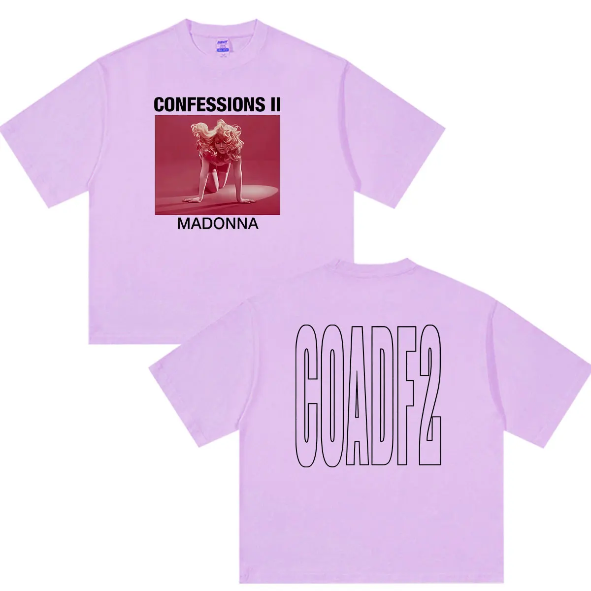 マドンナ告白 II ツアー 2026 グラフィック Tシャツ男性女性服