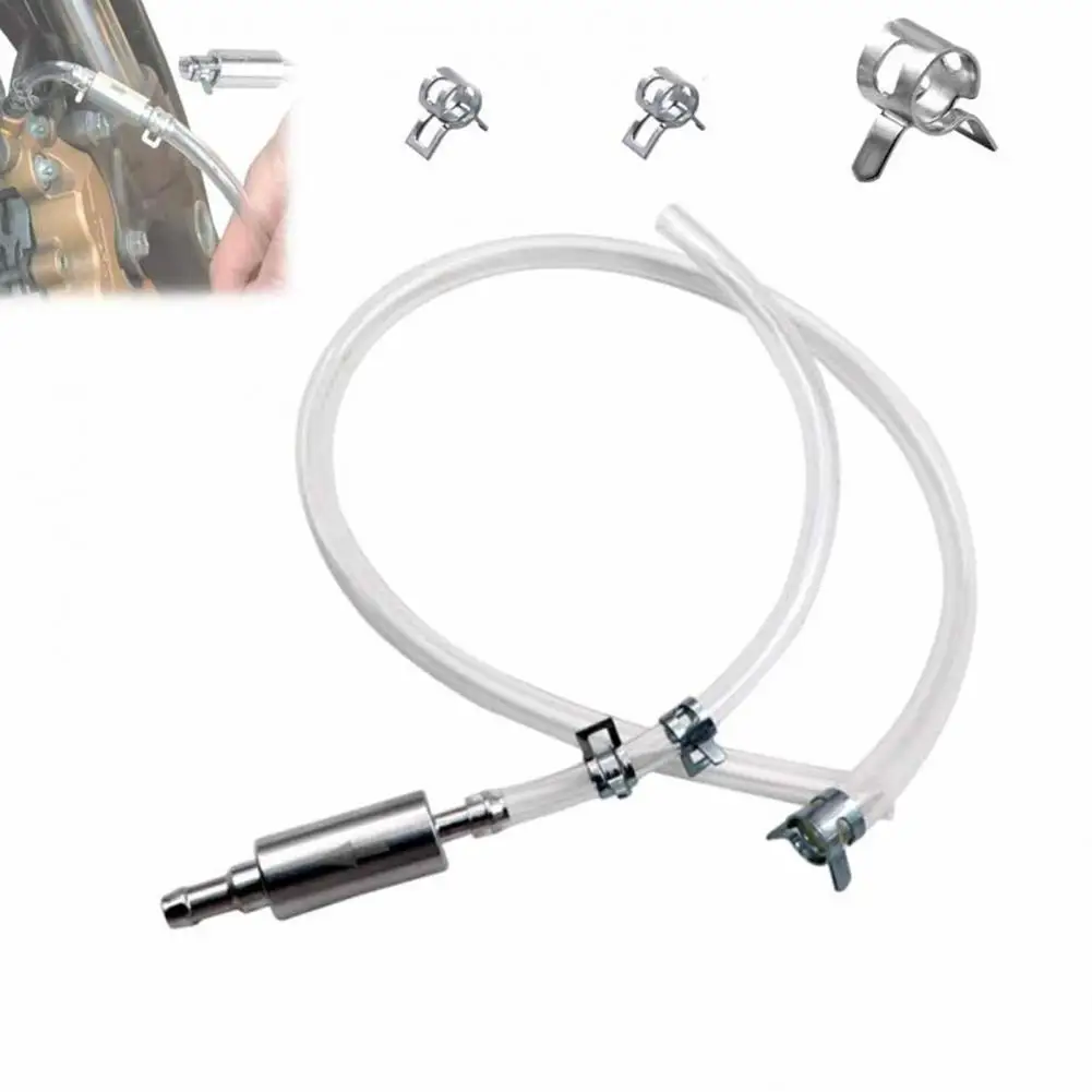 

Universal Brake Fluid Bleeder Universal Motorcycle Car Brake Bleeder Hose Kit with One Way Check Valve for Evs for Motorcycle