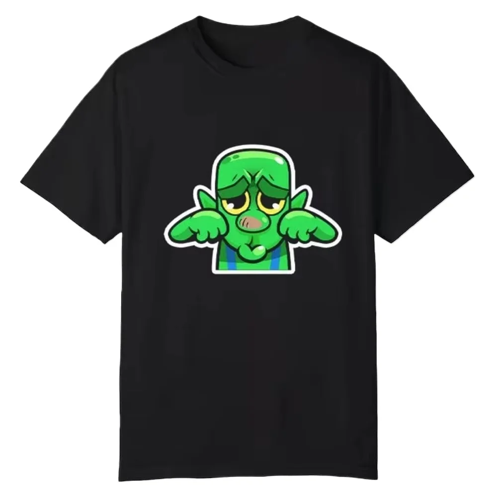 

Футболка Mimimi Clash Royale Goblin Crying, мужская забавная футболка из 100% хлопка, футболки с круглым вырезом, одежда с короткими рукавами для взрослых, четыре сезона