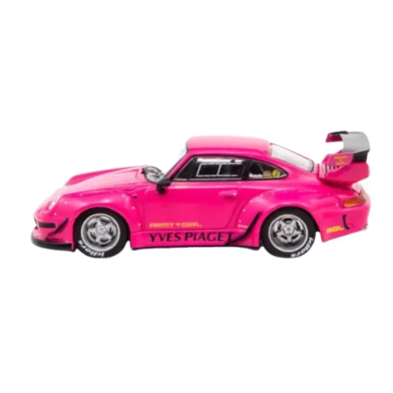 1:64 Porsche 911 wide-body RWB 993 alloy simulation model, children\'s collection of decorative toys, holiday gifts for children.