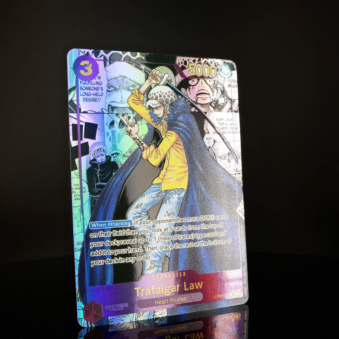 One Piece TCG OPCG English Law Manga Card OP05-069 Law 3 Cost