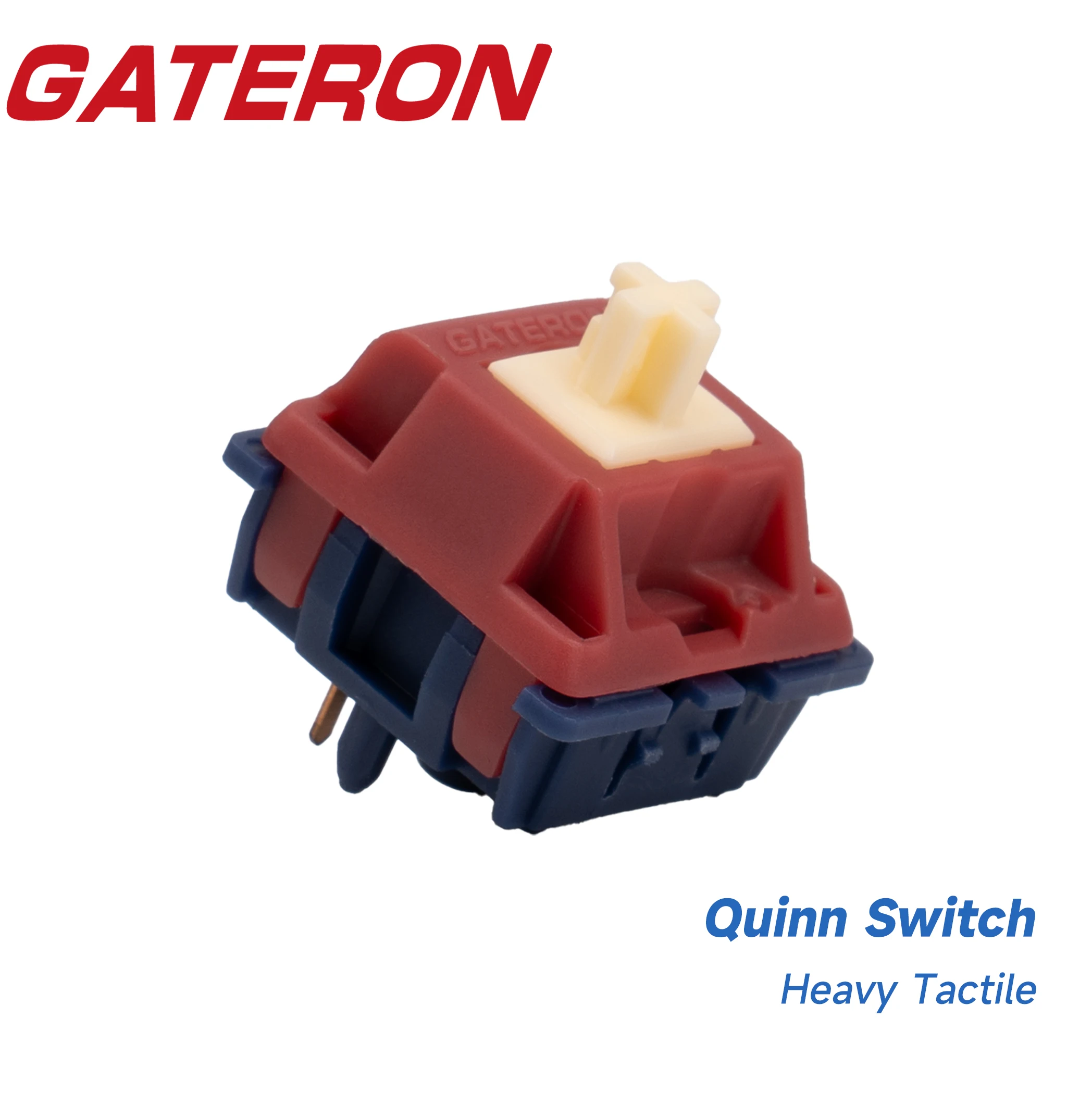 GATERON Quinn Switch 5 Pin RGB Heavy Tactile Nylon POM DIY Customized Gaming Mechanical Keyboard