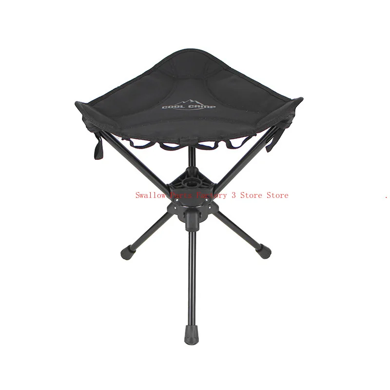 

Rotating folding chair aluminum alloy triangular stool, ultra-light portable hiking picnic chair