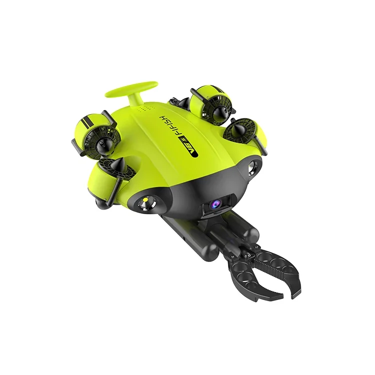 

Underwater Drone 4K Camera Flight 100m Tether Remote Operated Vehicle Robots Robotic Claw