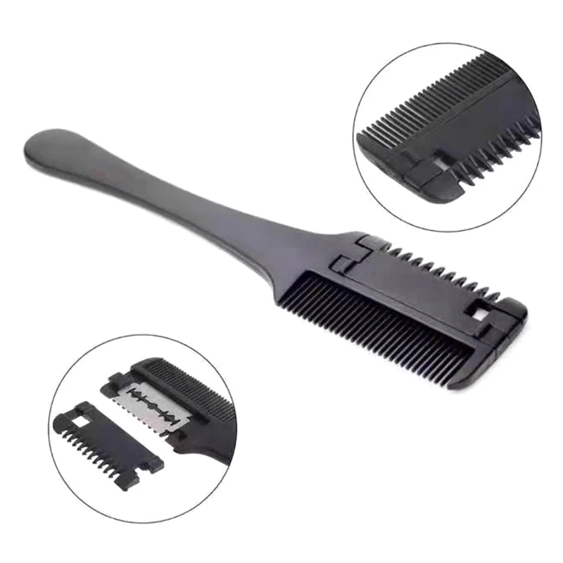 BladeDurable Hair Cutting Trimmer Razor Blade Comb For Thinning Bangs Long Beauty Hair Cut Access Home Hairdresser Makeup Tools