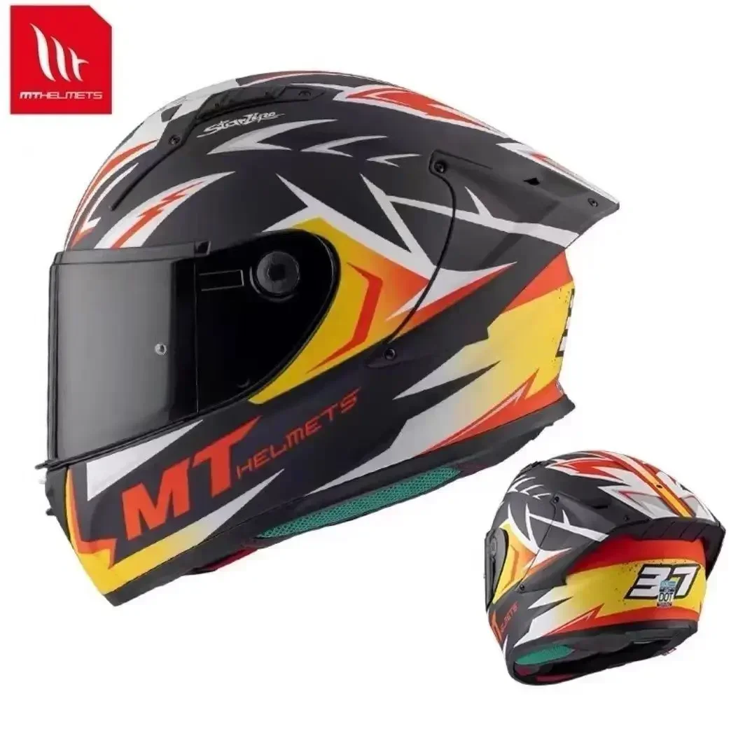 Spanish MT KRE+ Carbon Fiber Motorcycle Helmet ECE DOT Approved Full face Professional racing helmet cascos para moto For FIM