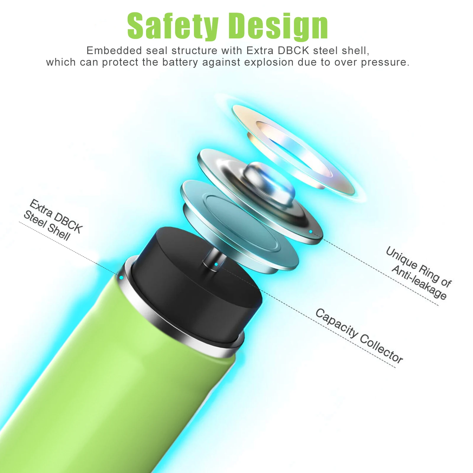 4/6/10/20PC PKCELL 3800mah AAA batteria 1.5V nimh aaa batterie ricaricabili industria Pulsante superiore per luce solare