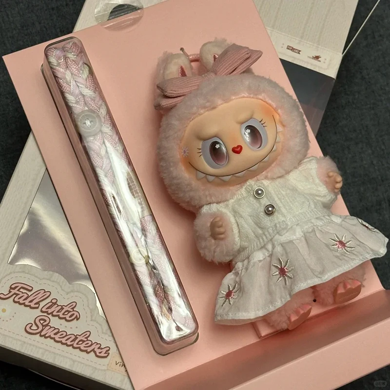 

Original POPMART Mokoko vinyl plush pendant charming collectible doll from the MOKOKO Plush Party series ideal for holiday gift