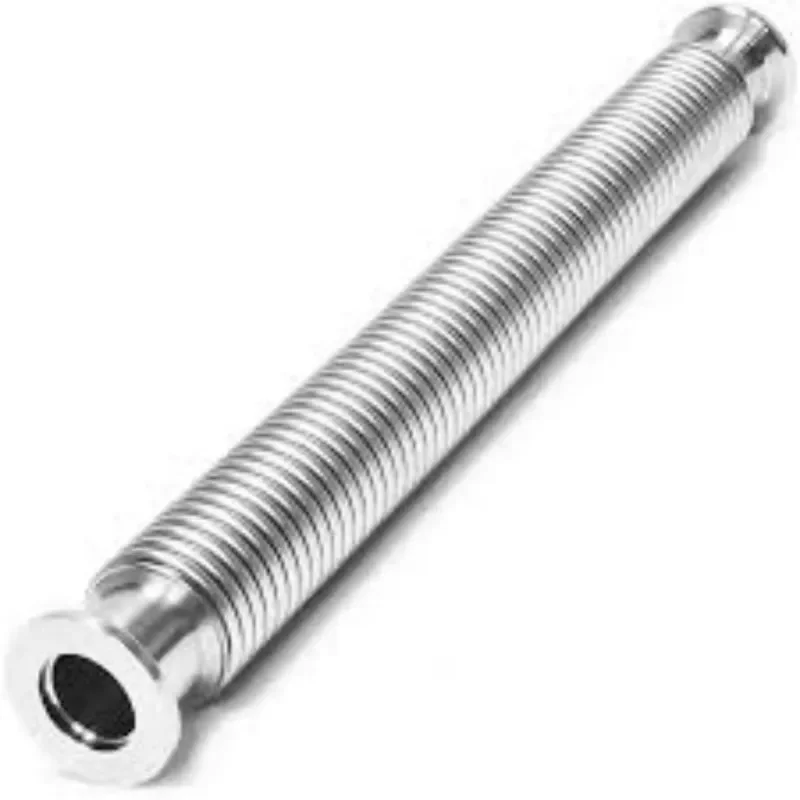 10pcs 304 Stainless Steel Bellows Vacuum Tube 25mm Length Flexible Metal Hose Pipe Fitting for Industrial Manufacturing