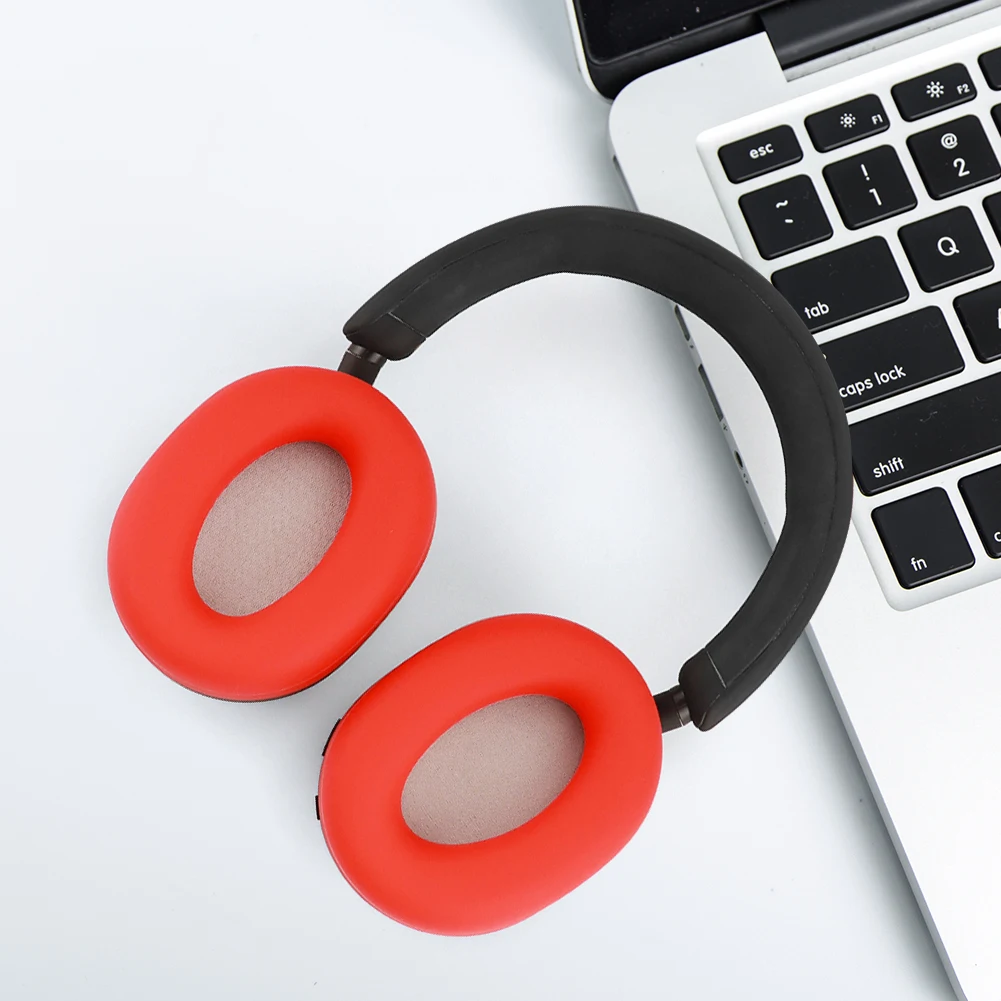 2 قطعة غطاء وسائد الأذن استبدال سيليكون وسادة الأذن يغطي قابل للغسل مقاوم للعرق الحد من الضوضاء لسوني WH-1000XM5 سماعة #1