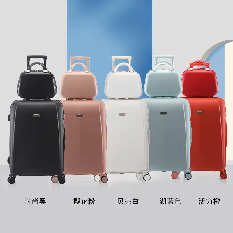 Luggage Female universal wheels 20 inch small pull rod Female suitcase suitcase Male student password suitcase 24