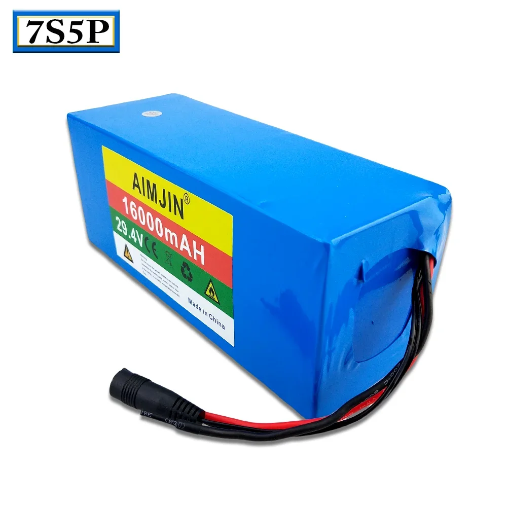 High quality 7S5P 29.4V 16Ah  500W  18650 lithium battery, suitable for lithium-ion batteries in wheelchairs and bicycles