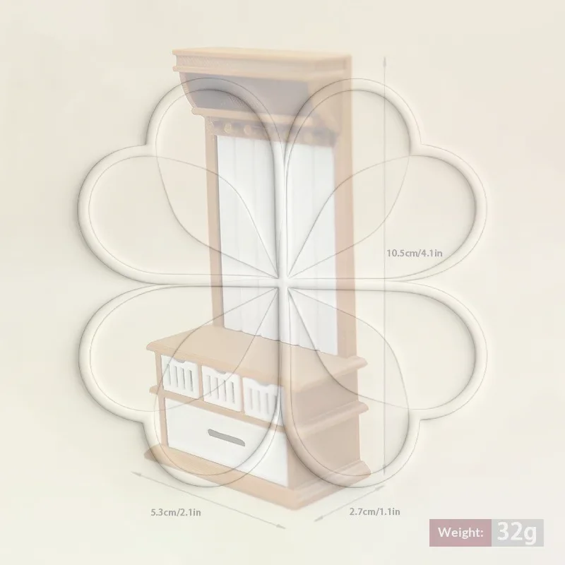 미니어처 코트 랙 장식품 1/12 스케일 인형집 가구  - Interior Design Layout 리뷰 및 가격