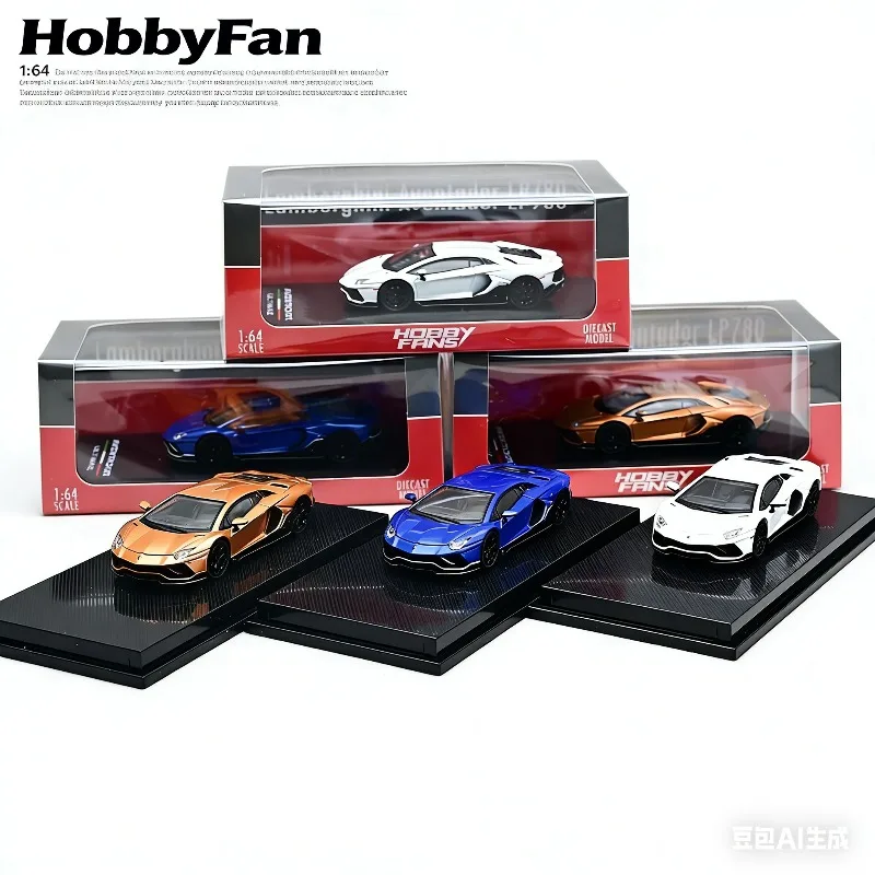 

HobbyFan 1/64 Lamborghini Aventador LP780-4 Ultimae Detailed Static Alloy Car Model, Boys' Toy, Adult Collection Decoration Item