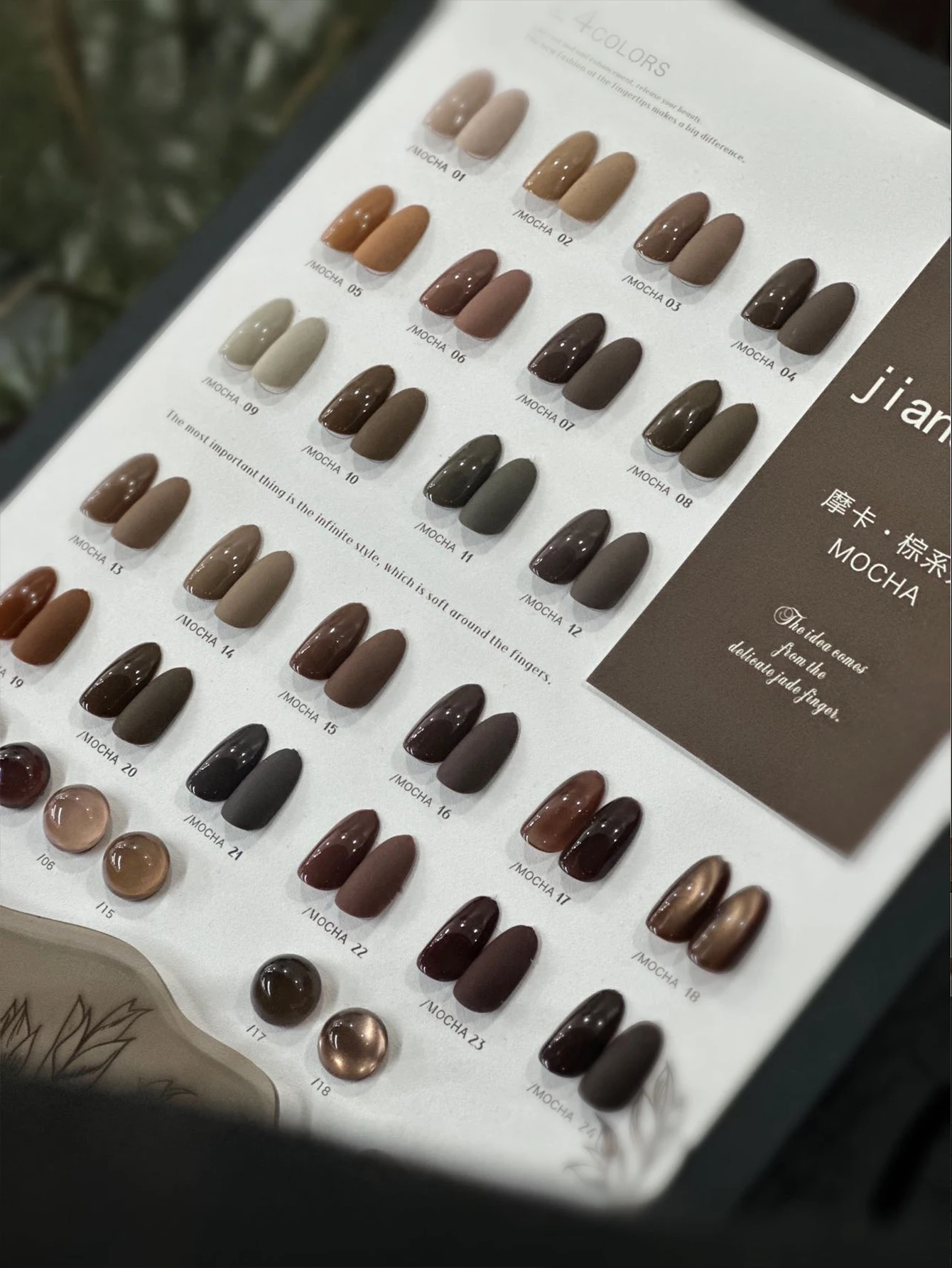 مجموعة طلاء أظافر 24 لونًا 15 مل معطف علوي لفن الأظافر مع برايمر، طلاء أظافر جل LED بالأشعة فوق البنفسجية مع بطاقة ألوان، أظافر للخريف #5