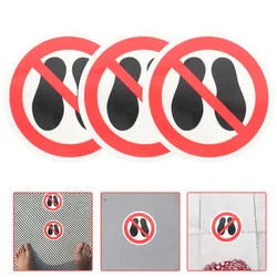 Sticker Do Not Step on Stickers Taggies Security Caution Sign Label Stepping Surface Logo