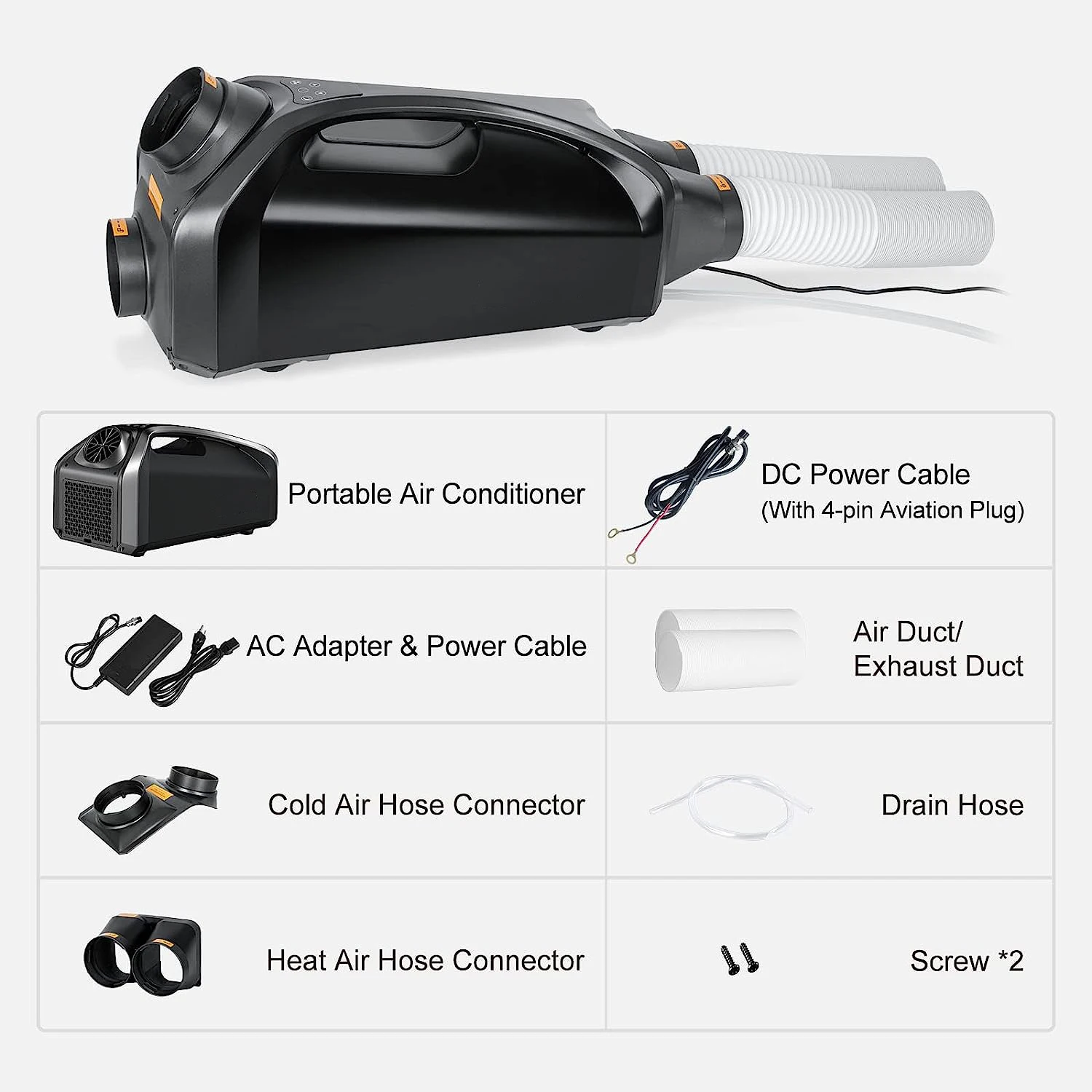Condizionatore d'aria portatile Camper Freon aria condizionata Mini 12 v24v Caravan condizionatori d'aria per tenda auto Camper parcheggio camion