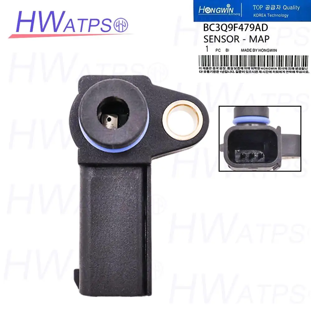 1/5/10 ชิ้น BC3Q9F479AD เซ็นเซอร์ความดันสัมบูรณ์ BC3Z9F479B สำหรับฟอร์ด F-250 F-350 ซุปเปอร์ดิวตี้ 6.7L ดีเซล 2011-19