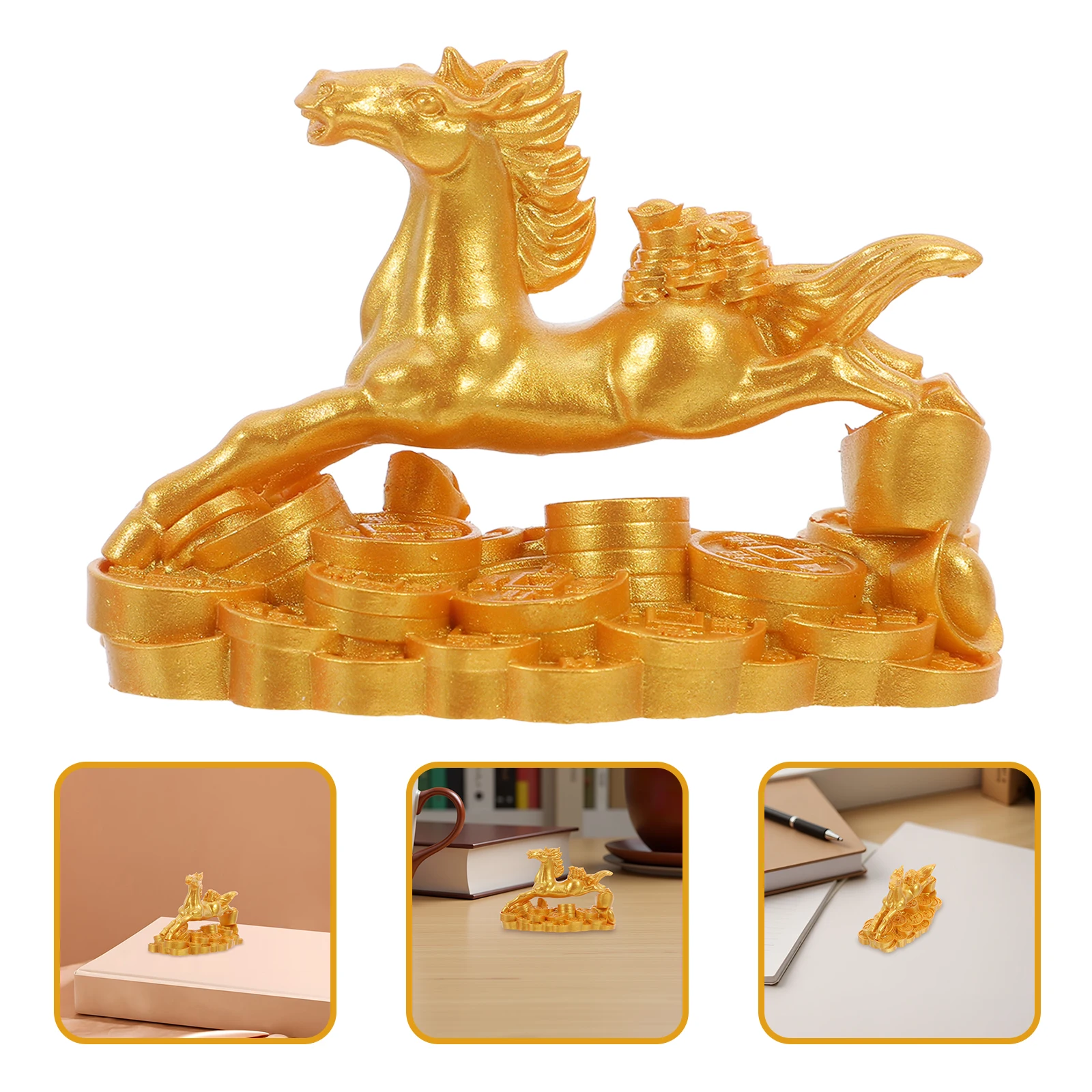 

Resin Sculpture Office Bookshelf Wine Cabinet Desk Ornament Small Animal Lightweight Decorative Figurines For Business