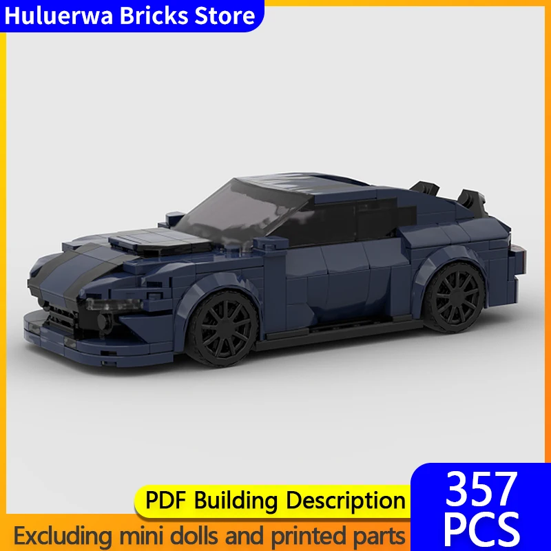 

Sports Car Model MOC Building Bricks Classic American Muscle Car Modular Technology Gifts Holiday Assemble Children Toys Suit